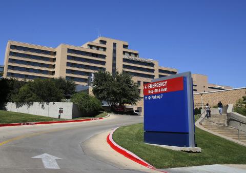 A general view of the Texas Health Presbyterian Hospital in seen in Dallas, Texas