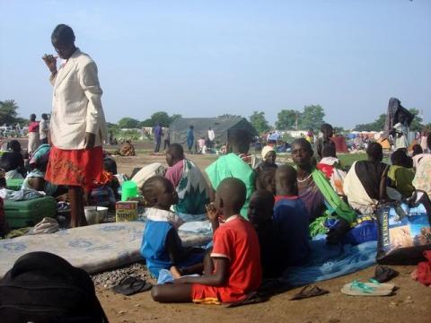 Displaced South Sudanese families are seen in a camp for internally displaced people in the United Nations Mission in South Sudan (UNMISS) compound in Tomping, Juba, South Sudan, July 11, 2016. PHOTO BY REUTERS/Beatrice Mategwa/United Nations Mission in South Sudan (UNMISS)