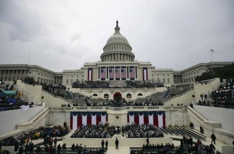 General view of west side of US Capitol prior to the inauguration to swear in Donald Trump as the 45th president of the United States in Washington, U.S., January 20, 2017. PHOTO BY REUTERS/Carlos Barria