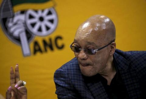 South Africa's President and ANC party president Jacob Zuma reacts as he attends the party's National Executive Committee (NEC) three-day meeting in Pretoria, March 18, 2016. PHOTO BY REUTERS/Siphiwe Sibeko