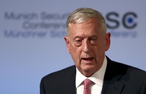 U.S. Defense Secretary Jim Mattis speaks at the opening of the 53rd Munich Security Conference in Munich, Germany, February 17, 2017. PHOTO BY REUTERS/Michael Dalder