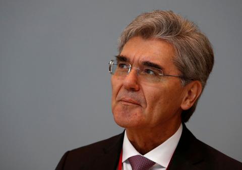Siemens CEO Joe Kaeser attends a session of the Russian Energy Week international forum in Moscow, Russia, October 3, 2018. PHOTO BY REUTERS/Sergei Karpukhin