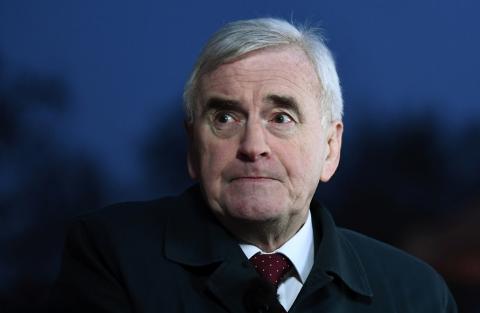 Britain's Shadow Chancellor of the Exchequer John McDonnell speaks to the media, after the British parliament rejected Prime Minister Theresa May's Brexit deal, in London, Britain, January 16, 2019. PHOTO BY REUTERS/Clodagh Kilcoyne