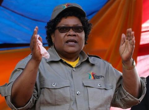 Former Zimbabwean Vice President Joice Mujuru. PHOTO BY REUTERS/Philimon Bulawayo