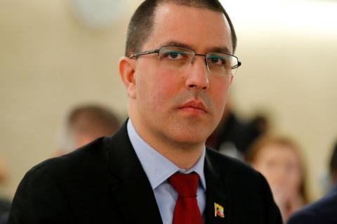 Venezuela's Foreign Minister Jorge Arreaza attends the Human Rights Council at the United Nations in Geneva, Switzerland, February 26, 2018. PHOTO BY REUTERS/Denis Balibouse