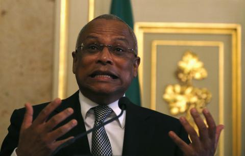 Cape Verde's Prime Minister Jose Maria Neves speaks during a news conference with his Portuguese counterpart Pedro Passos Coelho (not pictured) at the Necessidades palace in Lisbon, December 17, 2014. PHOTO BY REUTERS/Rafael Marchante