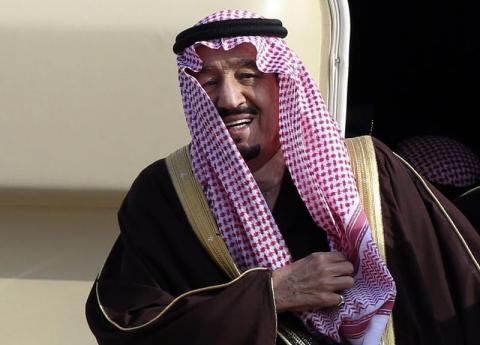 Saudi Arabia's King Salman bin Abdul Aziz al-Saud arrives at Haneda airport in Tokyo, February 18, 2014. PHOTO BY REUTERS/Yuya Shino
