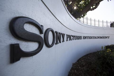 A logo is pictured outside Sony Pictures Studios in Culver City, California, December 19, 2014. PHOTO BY REUTERS/Mario Anzuoni