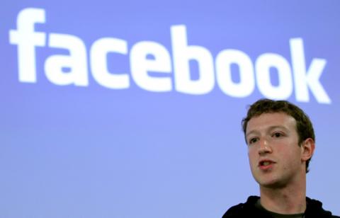  Facebook CEO Mark Zuckerberg speaks during a news conference at Facebook headquarters in Palo Alto, California, May 26, 2010. PHOTO BY REUTERS/Robert Galbraith