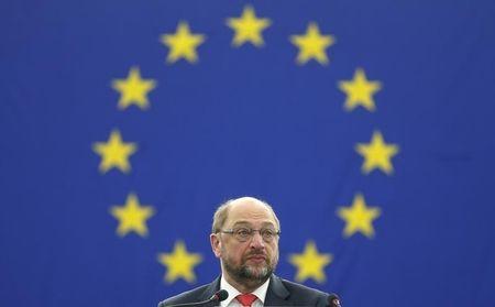 European Parliament President Martin Schulz attends a debate at the European Parliament in Strasbourg, March 11, 2015. PHOTO BY REUTERS/Vincent Kessler