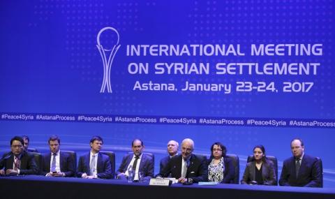 U.N. special envoy for Syria Staffan de Mistura attends a news conference following Syria peace talks in Astana, Kazakhstan, January 24, 2017. PHOTO BY REUTERS/Mukhtar Kholdorbekov