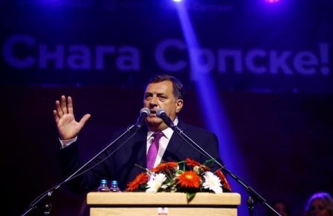 Milorad Dodik, President of Republika Srpska, speaks in Pale, Bosnia and Herzegovina, September 25, 2016. PHOTO BY REUTERS/Dado Ruvic