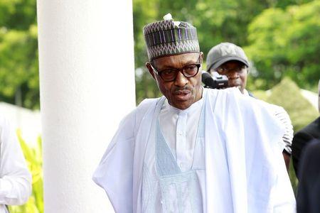 Nigeria's President Muhammadu Buhari arrives for the Summit of Heads of State and Governments of the Lake Chad Basin Commission (LCBC) at the presidential wing of the Nnamdi Azikiwe International Airport Abuja, Nigeira, June 11, 2015. PHOTO BY REUTERS/Afolabi Sotunde