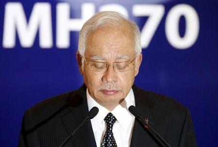 Malaysia's Prime Minister Najib Razak confirms the debris found on Reunion Island is from missing Malaysia Airlines flight MH370 in Kuala Lumpur, Malaysia, early August 6, 2015. PHOTO BY REUTERS/Olivia Harris