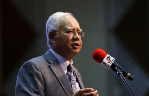 Malaysia's Prime Minister Najib Razak announces revisions to the fiscal budget in Putrajaya, Malaysia, January 28, 2016. PHOTO BY REUTERS/Olivia Harris