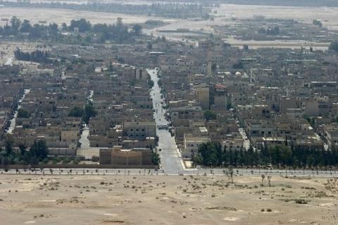 A general view shows the city of Palmyra, Syria, June 13, 2009. PHOTO BY REUTERS/Gustau Nacarino