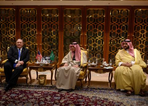 Urging Gulf states to heal rift, U.S.'s Pompeo lands in Riyadh