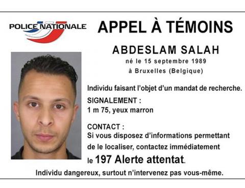 Handout file picture shows Belgian-born Salah Abdeslam on a call for witnesses notice released by the French Police Nationale information services on their twitter account, November 15, 2015. PHOTO BY REUTERS/Police Nationale