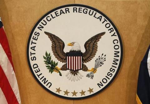 A U.S. Nuclear Regulatory Commission sign is pictured at the headquarters building in Rockville, Maryland, March 21, 2011. PHOTO BY REUTERS/Larry Downing