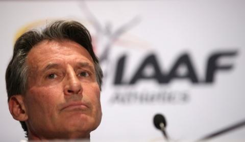 Sebastian Coe, IAAF's President, attends a press conference as part of the International Association of Athletics Federations (IAAF) council meeting in Monaco, December 1, 2016. PHOTO BY REUTERS/Eric Gaillard