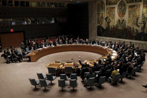 The United Nations Security Council votes to approve a resolution that would dramatically tighten existing restrictions on North Korea at the United Nations Headquarters in New York, March 2, 2016. PHOTO BY REUTERS/Brendan McDermid
