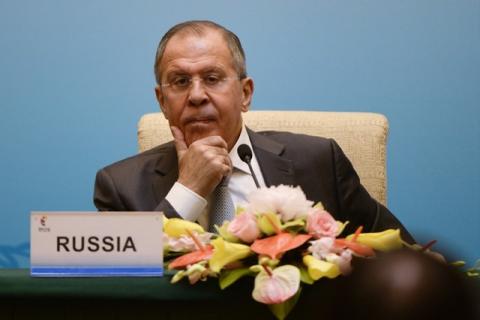Russia's Foreign Minister Sergey Lavrov attends a news conference during the BRICS Foreign Ministers meeting in Beijing, China, June 19, 2017. PHOTO BY REUTERS/Wang Zhao