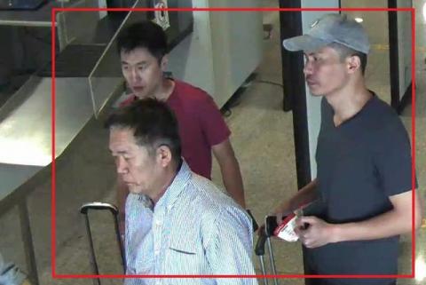 North Korean suspects Ri Jae Nam (front L), Hong Song Hac (back L) and Ri Ji Hyun (R) are seen in this undated handout released by the Royal Malaysia Police to Reuters on February 19, 2017. PHOTO BY REUTERS/Royal Malaysia Police