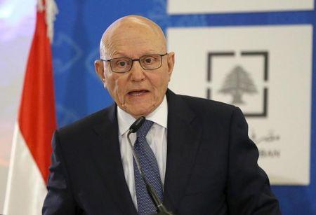 Lebanon's Prime Minister Tammam Salam speaks during the opening of the annual Arab Economic Forum at a hotel in Beirut, May 5, 2015. PHOTO BY REUTERS/Mohamed Azakir