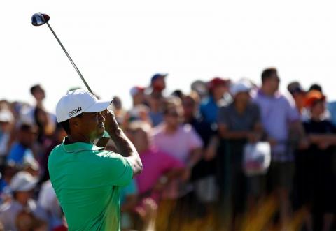 Tiger Woods of the U.S. 