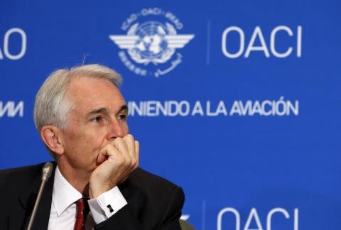 IATA Director General Tony Tyler listens during a press conference in Montreal, July 29, 2014. PHOTO BY REUTERS/Christinne Muschi