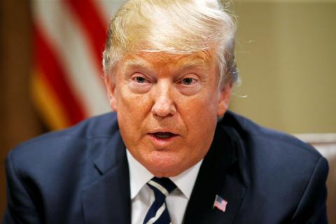 U.S. President Donald Trump speaks about his summit meeting with Russian President Vladimir Putin as he begins a meeting with members of the U.S. Congress at the White House in Washington, July 17, 2018. PHOTO BY REUTERS/Leah Millis