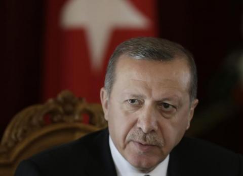 Turkey's President Recep Tayyip Erdogan speaks during a news conference in Riga, October 23, 2014. PHOTO BY REUTERS/Ints Kalnins