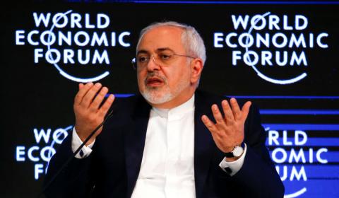 Javad Zarif, Minister of Foreign Affairs of the Islamic Republic of Iran attends the annual meeting of the World Economic Forum (WEF) in Davos, Switzerland, January 18, 2017. PHOTO BY REUTERS/Ruben Sprich