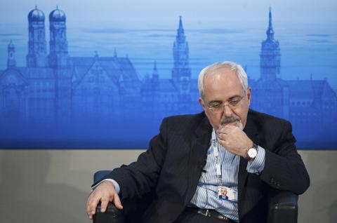 Iran's Foreign Minister Mohammad Javad Zarif attends the annual Munich Security Conference