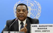 Tanzania's Minister of Foreign Affairs Augustine Mahiga. PHOTO BY REUTERS/Thomas Mukoya
