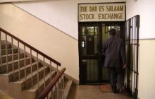 A man enters the trading room of the Dar es Salaam Stock Exchange in Tanzania, January 11, 2010. PHOTO BY REUTERS /Katrina Manson