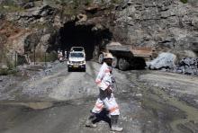 A mine worker is pictured at the Freda Rebecca gold mine in Binder town, February 7, 2015. PHOTO BY REUTERS/Philimon Bulawayo