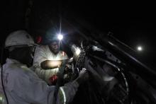 A Zimbabwean miner works underground at Mwana Africa's Freda Rebecca Gold Mine near Bindura, about 90km north of the capital Harare, September 14, 2012. PHOTO BY REUTERS/Philimon Bulawayo