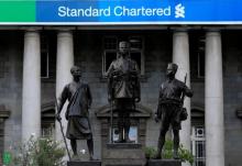 A pre-colonial era monument stands along Kenyatta Avenue in front the Standard Chartered Bank in Kenya's capital Nairobi, March 3, 2016. PHOTO BY REUTERS/Noor Khamis