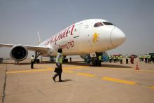 An Ethiopian Airlines Boeing 787 Dreamliner arrives at Kaduna airport, Nigeria, March 8, 2017. PHOTO BY REUTERS/Afolabi Sotunde