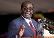 Zimbabwe's President Robert Mugabe addresses supporters gathered to celebrate his 92nd birthday in Masvingo, February 27, 2016. PHOTO BY REUTERS/Philimon Bulawayo