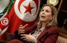 Tunisian Tourism Minister Selma Elloumi Rekik speaks during an interview with Reuters in Tunis, Tunisia, April 20, 2016. PHOTO BY REUTERS/Zoubeir Souissi