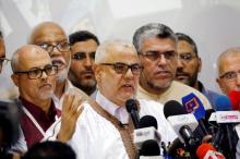 Abdelilah Benkirane, secretary-general of Morocco's Islamist Justice and Development Party (PJD) speaks during a new conference at the party's headquarters in Rabat, Morocco early October 8, 2016. PHOTO BY REUTERS/Youssef Boudlal
