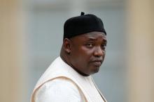 Gambian President Adama Barrow leaves the Elysee Palace after a meeting with French President in Paris, France, March 15, 2017. PHOTO BY REUTERS/Benoit Tessier