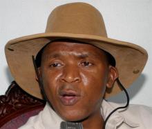 Agathon Rwasa speaks during an interview in Dar es Salaam, Tanzania