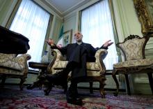  Iran's nuclear chief Ali Akbar Salehi gestures as he speaks to Reuters during an interview in Brussels, Belgium, November 27, 2018. PHOTO BY REUTERS/Yves Herman