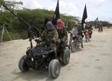 Al Shabaab militants parade new recruits in a file photo. PHOTO BY REUTERS/Feisal Omar