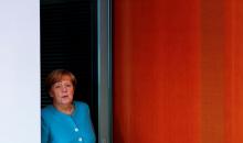 German Chancellor Angela Merkel attends the weekly cabinet meeting at the Chancellery in Berlin, Germany, August 23, 2017. PHOTO BY REUTERS/Fabrizio Bensch