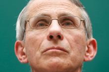 National Institute of Allergy and Infectious Disease Director Anthony Fauci testifies before a House Energy and Commerce Oversight and Investigations Subcommittee hearing on the U.S. response to the Ebola crisis, in Washington, October 16, 2014. PHOTO BY REUTERS/Jonathan Ernst