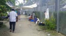 Asylum seekers are seen at a detention centre on Manus Island, Papua New Guinea, in this still image taken from social media video, November 3, 2017. PHOTO BY REUTERS/Abdul Aziz Adam